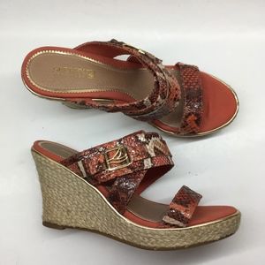 SPERRY TOP-SIDER Sz 7.5M Maris Coral Snake Print